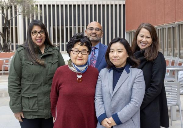 Social Work Director and Faculty pose outside for a picture