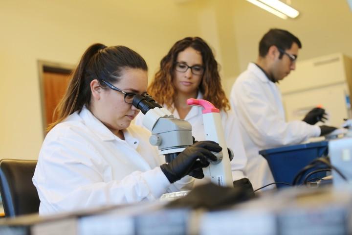 students in lab