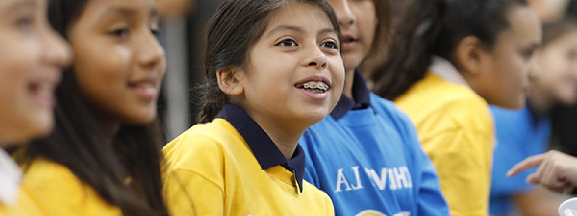 Children in Achieve LA shirts