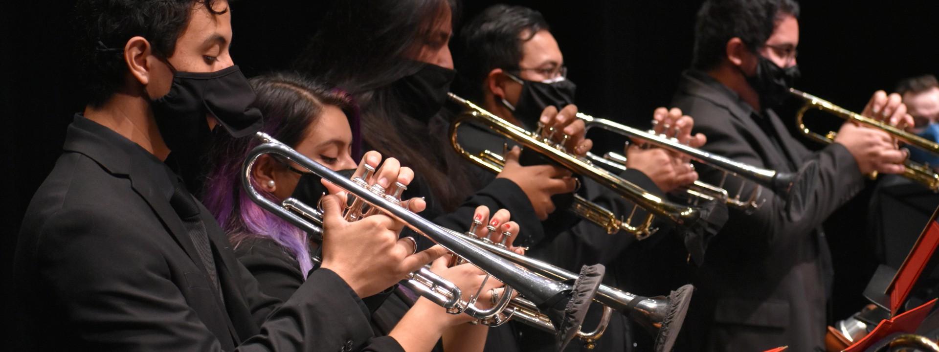 Two students playing in Jazz Combos